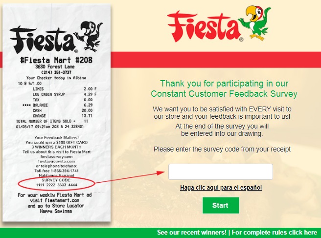 Fiesta Mart Survey