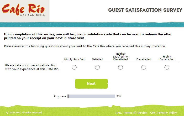 caferiolistens Survey Questions