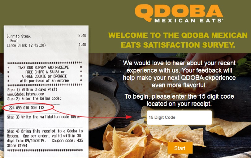 Qdoba Mexican Eats Survey 