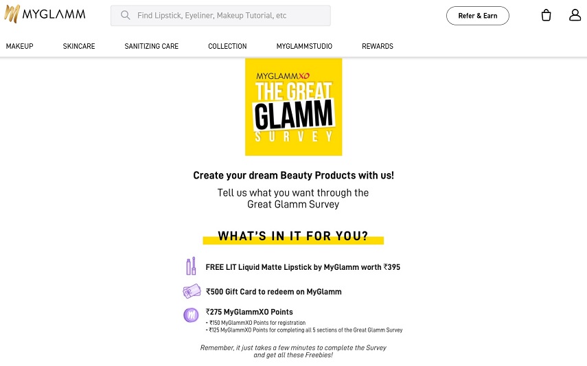 My Glamm Lipstick Survey